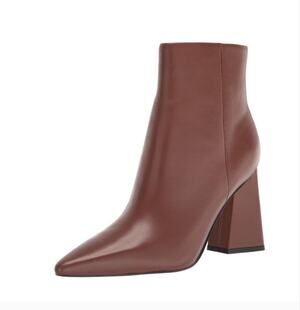 Marc Fisher Kulika Leather Pointed Toe Boots, Med Natural, Size NWT 8.5